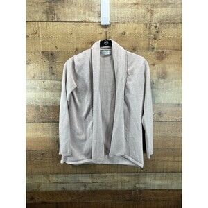 Zara Knit Womens Light Pink Open Front Cardigan Sweater Size Small